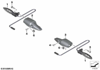 R nineT Racer (K32) LED TURN INDICATORS, FRONT parts diagram