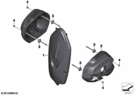 R nineT Racer (K32) CARBON ELEMENTS, ENGINE parts diagram