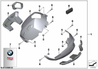 R nineT Racer (K32) CYLINDER HEAD COVER GUARD, ALUMINUM parts diagram