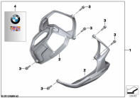 R nineT Racer (K32) VALVE COVER GUARD, PLASTIC parts diagram