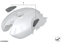 R nineT Racer (K32) KNEE PADS parts diagram