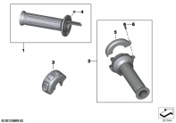 R nineT Racer (K32) HEATED HANDLEBAR GRIPS parts diagram