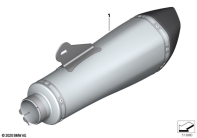 R nineT Racer (K32) SPORT MUFFLER parts diagram