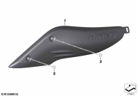 R nineT Racer (K32) HP CARBON COVER UNFILTERED-AIR SNORKEL parts diagram