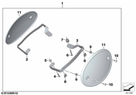 R nineT Racer (K32) STARTING NUMBER PLATE parts diagram