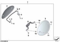 R nineT Racer (K32) STARTING NUMBER PLATE HIGH parts diagram