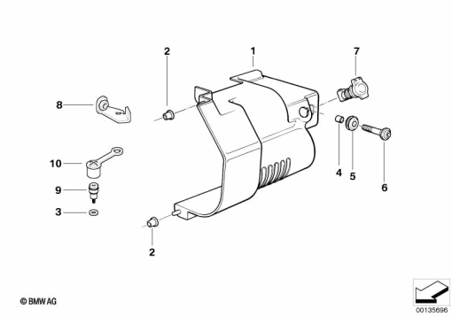 R1150GS ADV (R21A) COVER FOR STARTER exploded view parts diagram