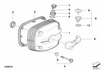 R1150GS ADV (R21A) CYLINDER HEAD COVER - DOUBLE-IGNITION parts diagram