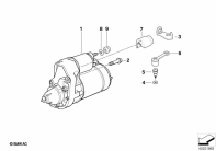 R1150GS ADV (R21A) STARTER parts diagram