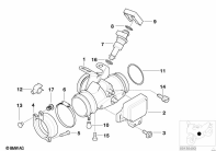 R1150GS ADV (R21A) THROTTLE HOUSING ASSY parts diagram