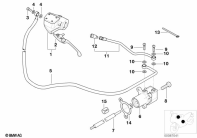 R1150GS ADV (R21A) CLUTCH CONTROL parts diagram