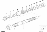 R1150GS ADV (R21A) DRIVE SHAFT parts diagram