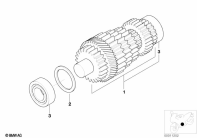 R1150GS ADV (R21A) INTERMEDIATE SHAFT parts diagram