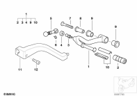 R1150GS ADV (R21A) EXTERNAL GEARSHIFT PARTS/SHIFT LEVER parts diagram