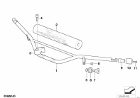 R1150GS ADV (R21A) HANDLEBAR parts diagram