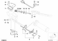 R1150GS ADV (R21A) SINGLE PARTS, PARKING BRAKE FITTING parts diagram