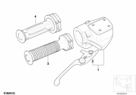 R1150GS ADV (R21A) HANDBRAKE LEVER parts diagram