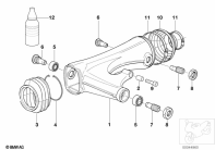 R1150GS ADV (R21A) REAR WHEEL SWINGING ARM parts diagram
