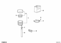 R1150GS ADV (R21A) FLUID CONTAINER REAR parts diagram