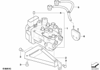 R1150GS ADV (R21A) PRESSURE MODULATOR INTEGRAL ABS parts diagram