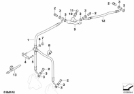 R1150GS ADV (R21A) FRONT BRAKE PIPE STAHLFLEX parts diagram