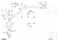 R1150GS ADV (R21A) REAR BRAKE MASTER CYLINDER parts diagram
