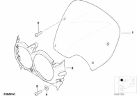R1150GS ADV (R21A) TRIM PANEL UPPER PART parts diagram