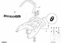 R1150GS ADV (R21A) LUGGAGE CARRIER parts diagram