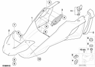 R1150GS ADV (R21A) WHEEL COVER, UPPER parts diagram