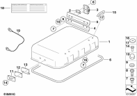 R1150GS ADV (R21A) COVER F TOP CASE parts diagram