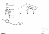R1150GS ADV (R21A) IGNITION LIGHT SWITCH/LOCKING MECHANISM parts diagram