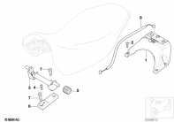 R1150GS ADV (R21A) MOUNTING PARTS FOR BENCH SEAT parts diagram