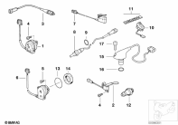 R1150GS ADV (R21A) VARIOUS SWITCHES parts diagram