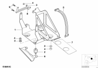 R1150GS ADV (R21A) BATTERY TRAY parts diagram