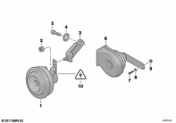 R1150GS ADV (R21A) FANFARE / HORN parts diagram