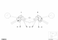 R1150GS ADV (R21A) COMB. SWITCH HANDLEBAR/EU-CONTIN. LIGHT parts diagram