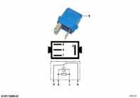 R1150GS ADV (R21A) MINI-RELAY FOR OPENER, BLUE parts diagram