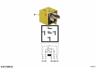 R1150GS ADV (R21A) RELAY IN ZINC YELLOW parts diagram