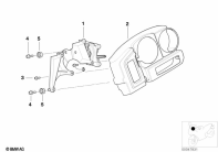 R1150GS ADV (R21A) DASHBOARD MOUNTING PARTS parts diagram