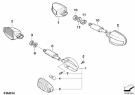 R1150GS ADV (R21A) TURN SIGNAL LIGHTS parts diagram