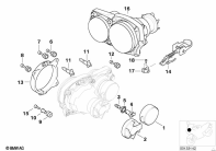 R1150GS ADV (R21A) SINGLE COMPONENTS FOR HEADLIGHT parts diagram