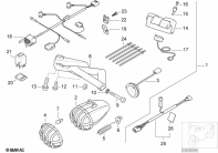 R1150GS ADV (R21A) FOG LIGHTS parts diagram