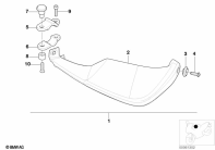 R1150GS ADV (R21A) HAND PROTECTOR parts diagram