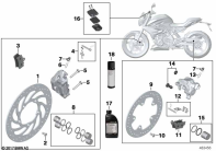 G310GS 16 (K02) BRAKE SERVICE parts diagram