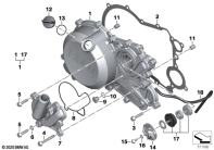 G310GS 16 (K02) ENGINE HOUSING COVER, RIGHT parts diagram