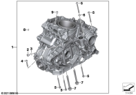 G310GS 16 (K02) ENGINE HOUSING MOUNTING PARTS parts diagram
