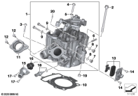 G310GS 16 (K02) CYLINDER HEAD parts diagram