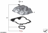 G310GS 16 (K02) CYLINDER HEAD COVER/MOUNTING PARTS parts diagram