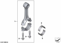 G310GS 16 (K02) CONNECTING ROD WITH BEARING parts diagram