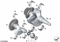 G310GS 16 (K02) CRANKSHAFT / COUNTERBALANCE SHAFT parts diagram